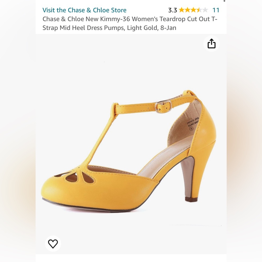 Chase & Chloe Women's Teardrop Cut Out T-Strap